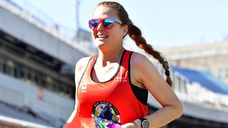 Stéphanie Simpson en course